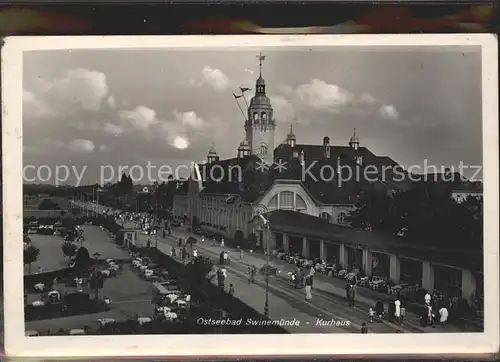 Swinemuende Ostseebad Westpommern Kurhaus Kat. Swinoujscie