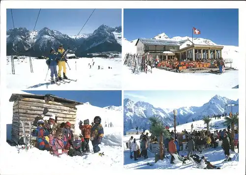 Scuol Skigebiet Motta Naluns Teilansichten