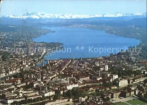 Zuerich Alpen Fliegeraufnahme / Zuerich /Bz. Zuerich City