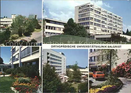 Zuerich Orthopaedische Uniklinik Balgrist / Zuerich /Bz. Zuerich City
