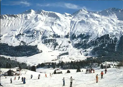 Lenzerheide GR Alp Staetz Skigebiet Parpan Churwalden Skifahrer / Lenzerheide /Rg. Chur
