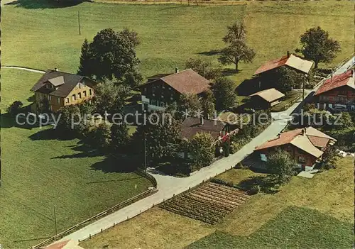 Aeschi Spiez Jugendheim der Ev Gesellschaft Fliegeraufnahme Kat. Aeschi Spiez