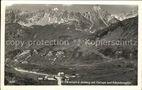 St Christoph Arlberg Tirol Valluga Schindlerspitze Kat. St Anton Arlberg