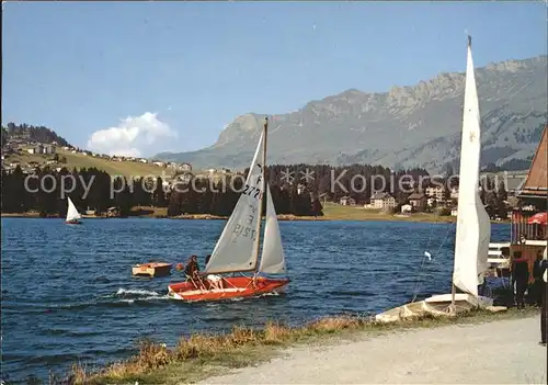 Lenzerheide Valbella am See Segelboote Kat. Lenzerheide