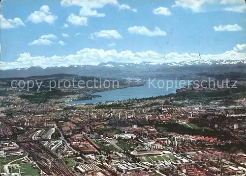 Zuerich Zuerichsee Alpenpanorama Fliegeraufnahme / Zuerich /Bz. Zuerich City