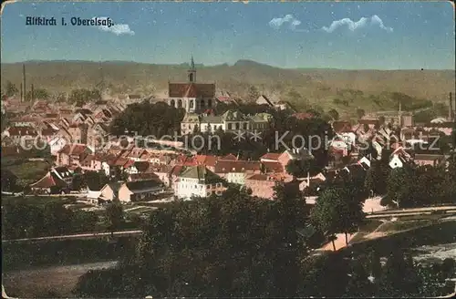 Altkirch Haut Rhin Elsass Ortsansicht mit Kirche Kat. Altkirch