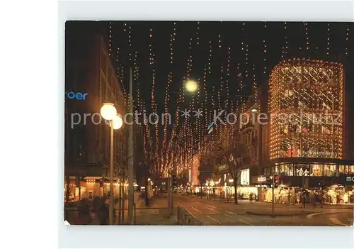 Zuerich Bahnhofstrasse mit Weihnachtsbeleuchtung / Zuerich /Bz. Zuerich City