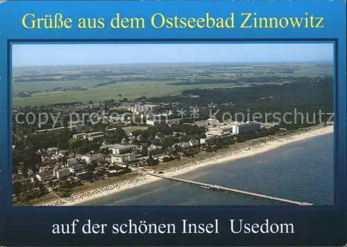 Zinnowitz Ostseebad Fliegeraufnahme / Zinnowitz /Ostvorpommern LKR