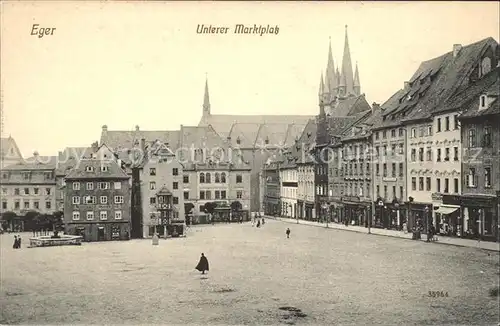 Eger Tschechien Boehmen Unterer Marktplatz Kat. Cheb