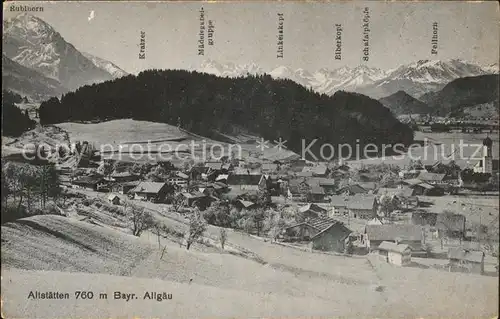 Altstaedten Panorama Kat. Sonthofen