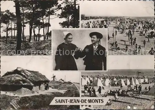Saint Jean de Monts Strand Tracht Kat. Saint Jean de Monts