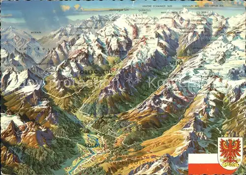oetztal Tirol Inneroetztaler Panorama Kat. Laengenfeld