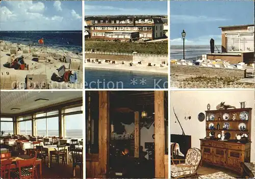 Wittduen Nordseebad Amrum Strandhotel Vier Jahreszeiten Kat. Wittduen