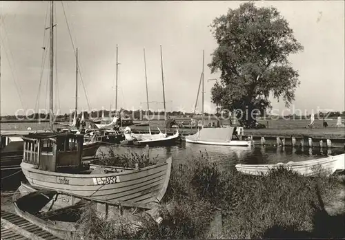 Zinnowitz Ostseebad Usedom Achterwasser Hafen Boote Kat. Zinnowitz