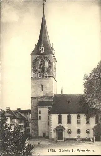 Zuerich St Peterskirche / Zuerich /Bz. Zuerich City