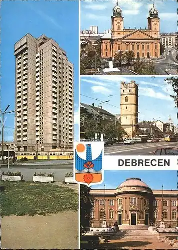 Debrecen Kirche Turm Hochhaus  Kat. Debrecen