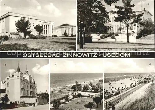 Zinnowitz Ostseebad Usedom Kulturhaus Erholungsheim Klement Gottwald Kegelbahn Kat. Zinnowitz