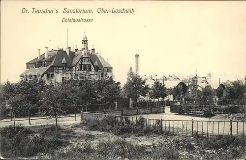 Ober Loschwitz Dr Teuschers Sanatorium Thielaustrasse Stempel Sammlung Wollmann 1899 Kat. Dresden