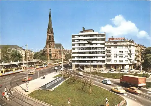 Karlsruhe Durlacher Tor Bernharduskirche Kat. Karlsruhe