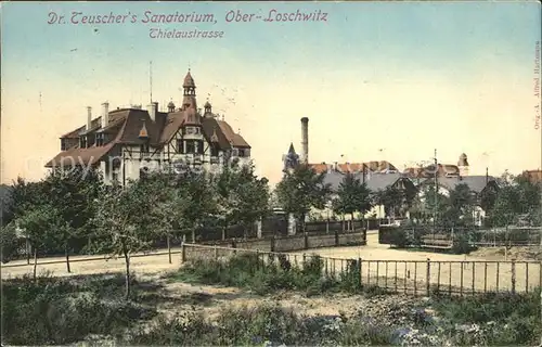 Ober Loschwitz Dr Teuschers Sanatorium Thielaustrasse Kat. Dresden
