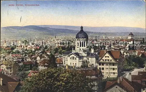 Zuerich Kreuzkirche Panorama / Zuerich /Bz. Zuerich City