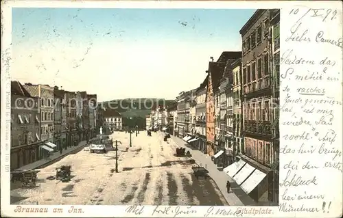 Braunau Inn Oberoesterreich Stadtplatz Kat. Braunau am Inn