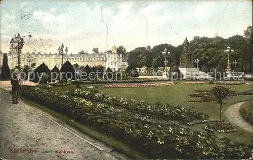 Karlsruhe Schloss Denkmal Park Kat. Karlsruhe