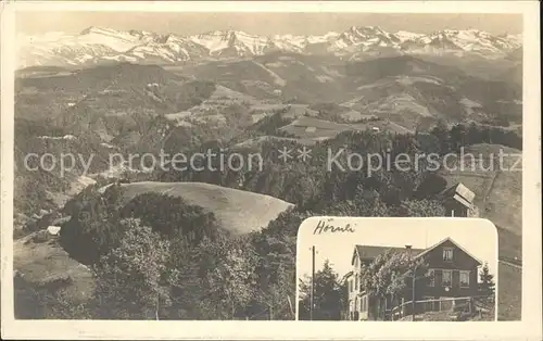Zuerich Panorama Blick vom Hoernlikulm Zuercher Oberland Alpen / Zuerich /Bz. Zuerich City