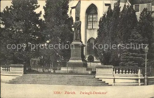 Zuerich Zwingli Denkmal / Zuerich /Bz. Zuerich City
