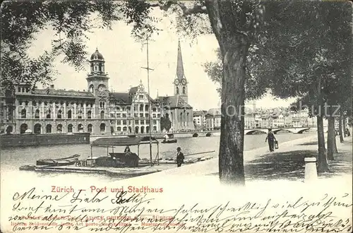 Zuerich Post und Stadthaus Uferpromenade / Zuerich /Bz. Zuerich City