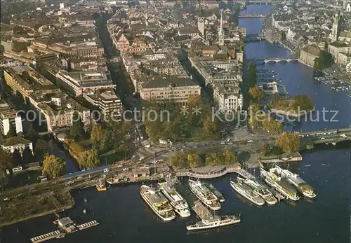 Zuerich Fliegeraufnahme Buerkliplatz  / Zuerich /Bz. Zuerich City