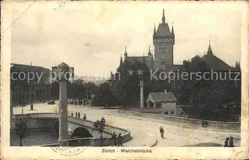 Zuerich Walchebruecke Turm / Zuerich /Bz. Zuerich City