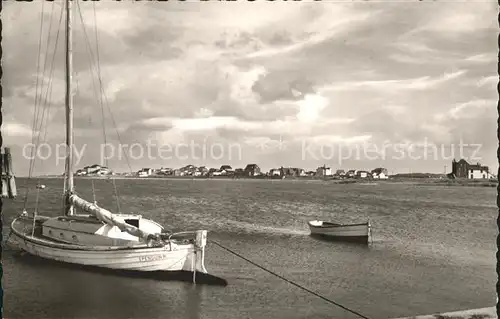 Wittduen Nordseebad Amrum Segelboot Kat. Wittduen