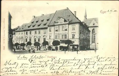 Eger Tschechien Boehmen Stadthaus  /  /