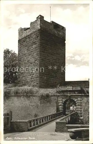 Eger Tschechien Boehmen Schwarzer Turm Kat. Cheb