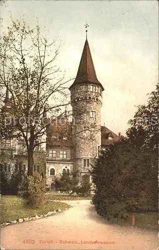 Zuerich Schweizer Landsmuseum Turm / Zuerich /Bz. Zuerich City
