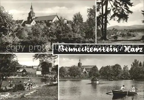 Benneckenstein Kurpark Brockenblick Freibad Gondelteich Kat. Benneckenstein