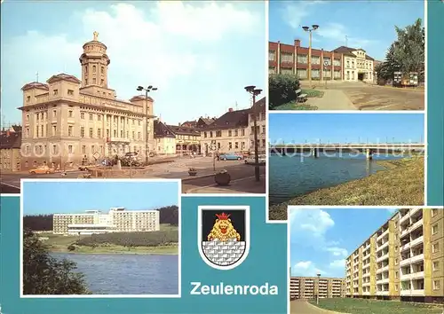 Zeulenroda FDGB Erholungsheim Talsperre Zeulenroda Kreiskulturhaus Neubaugebiet Wappen Kat. Zeulenroda Triebes