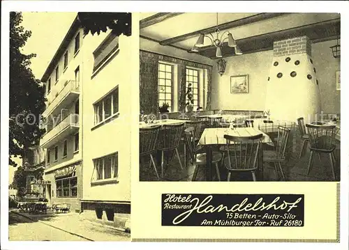 Karlsruhe Hotel Restaurant Handelshof Kat. Karlsruhe