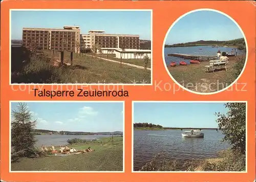 Zeulenroda Talsperre FDGB Erholungsheim Strandbad Faehre Kat. Zeulenroda Triebes