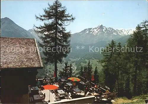 oetztal Tirol Edelweisshuette mit Blick auf Soelden Kat. Laengenfeld