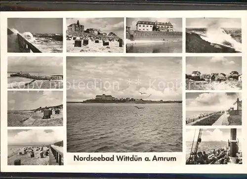 Wittduen Nordseebad Amrum Teilansichten Kat. Wittduen