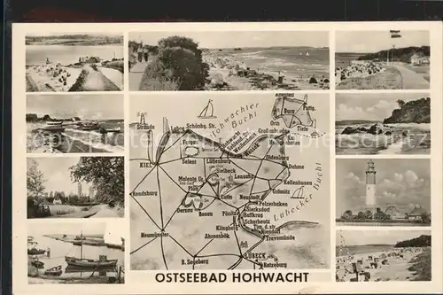 Hohwacht Ostsee Leuchtturm Strand Karte Kat. Hohwacht (Ostsee)