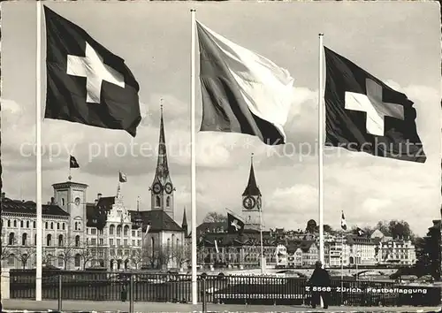 Zuerich Festbeflaggung / Zuerich /Bz. Zuerich City