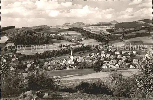 Poppenhausen Wasserkuppe mit Milseburg und Maulkuppe Kat. Poppenhausen (Wasserkuppe)