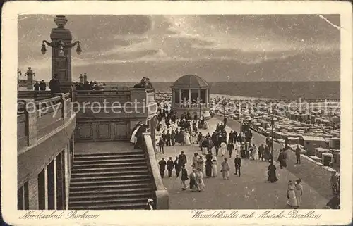 Borkum Wandelhalle mit Musik Pavillon Kat. Borkum