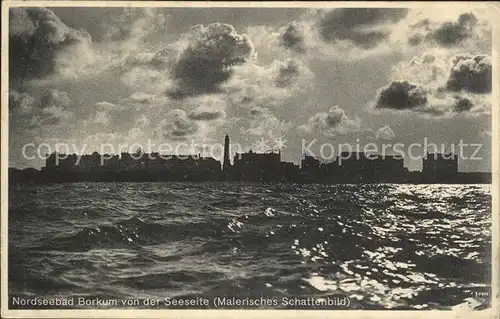 Borkum Borkum von der Seeseite  Kat. Borkum