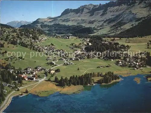 Lenzerheide Valbella Fliegeraufnahme Kat. Lenzerheide