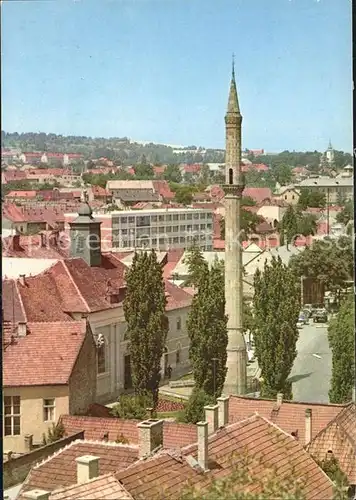 Eger Tschechien Boehmen Stadtblick mit Minarett Kat. Cheb