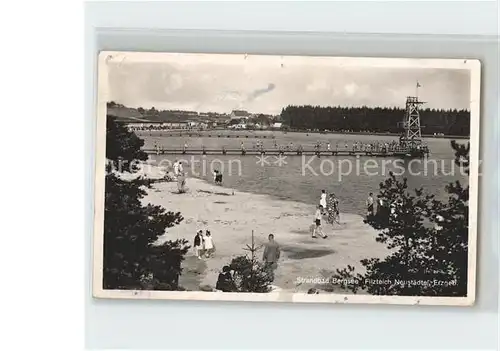 Neustaedtel Sachsen Erzgebirge Strandbad Bergsee Kat. Schneeberg